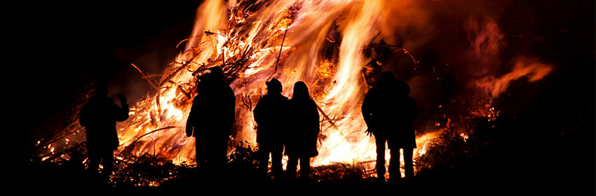 Evenementen in april.Walpurgisnacht
